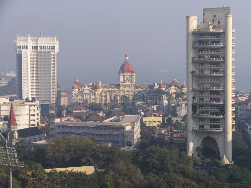 View of South Mumbai in India Stock Photo Image of ocean, downtown