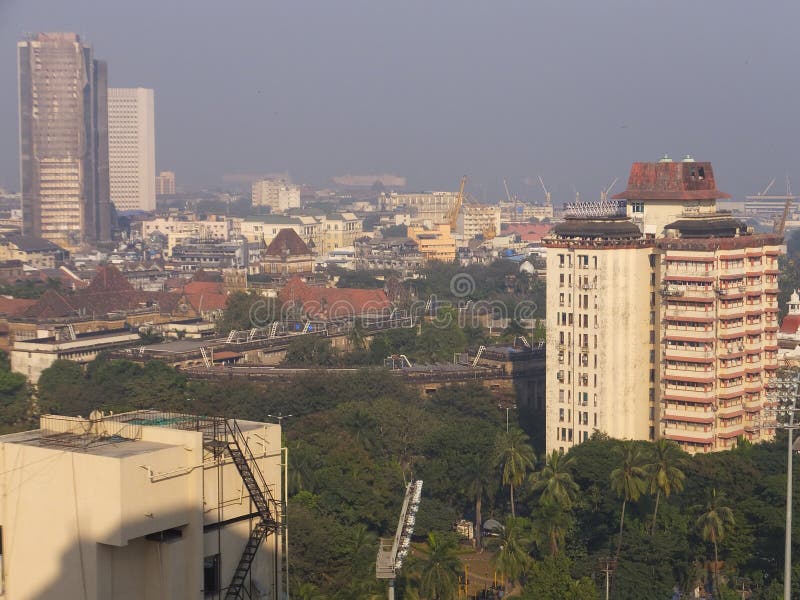 View of South Mumbai in India. View of South Mumbai in Maharashtra, India royalty free stock image View of South Mumbai in India. View of South Mumbai in Maharashtra, India royalty free stock image