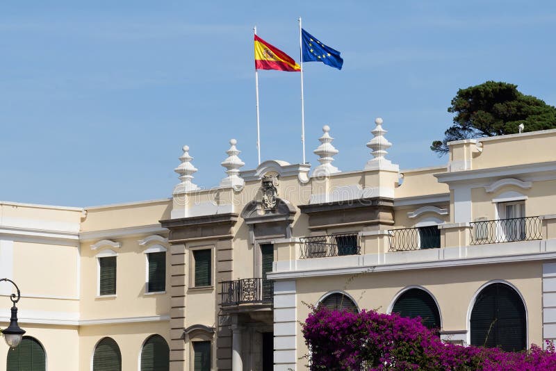View of the Spanish Consulate Building in Tangier. Morocco Stock Photo