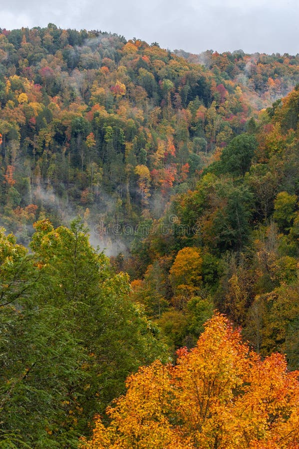 Buzzard Cliff - Autumn / Fall Scenery - Twin Falls State Resort Park - West Virginia