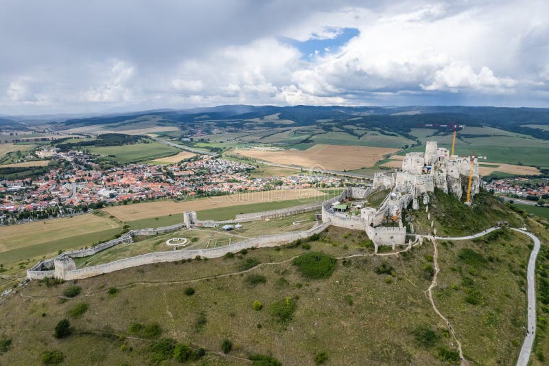 Pohled na Spišský hrad, Slovensko