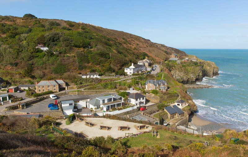 View of St Agnes North Cornwall England UK