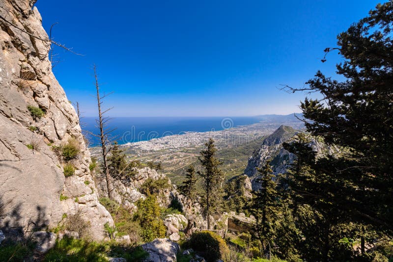 View from St. Hilarion castle near Kyrenia