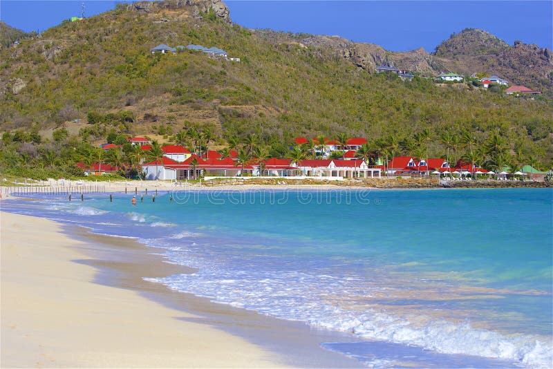 St Jean Bay In St Barths, Caribbean Stock Image Image of turquoise