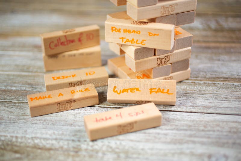 Jenga block drinking game editorial photo. Image of strategy 183453136