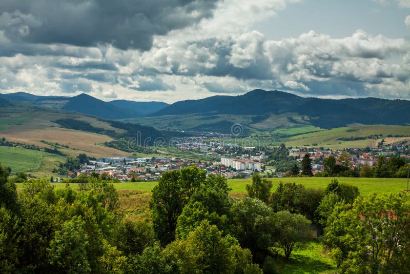 The view from the Stara Lubovna Castle, Slovakia