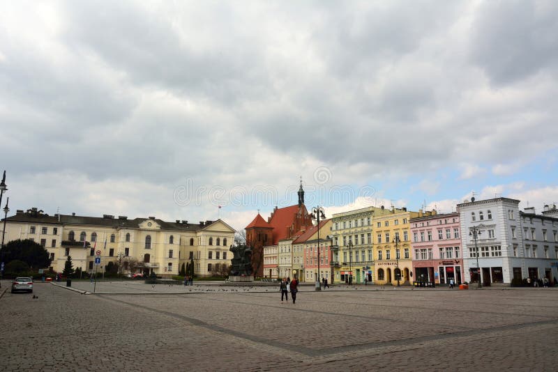 View of Stary Rynek square in Bydgoszcz, Poland