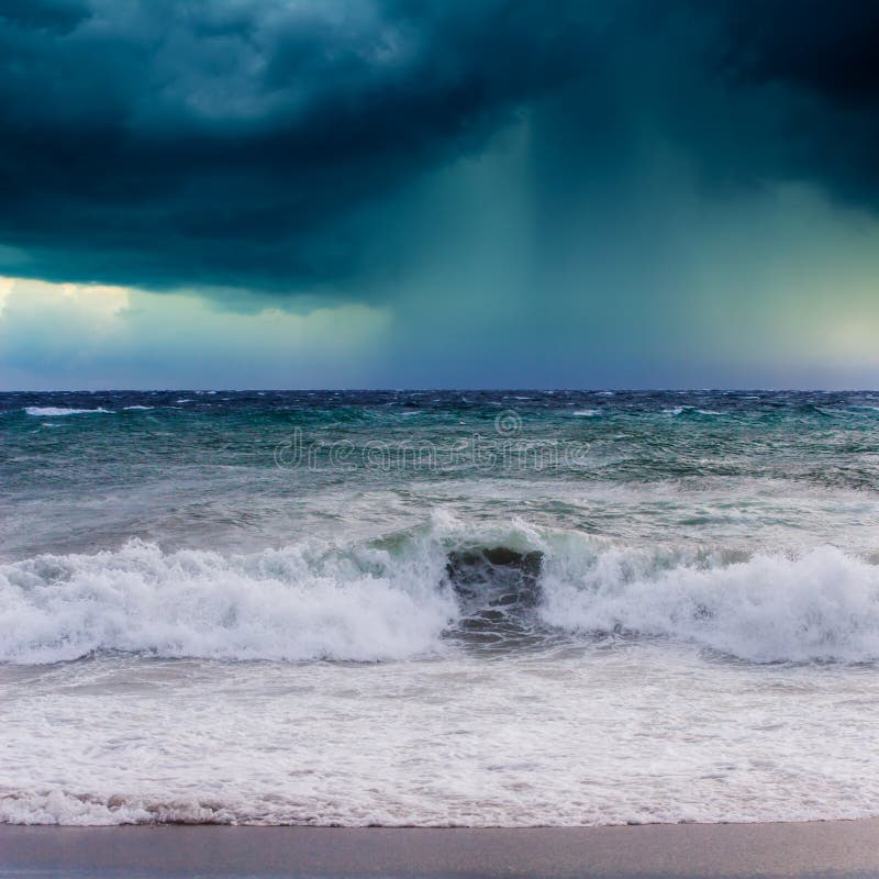View of storm seascape stock photo. Image of background - 29520800