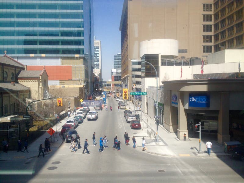 Downtown Winnipeg stock photos