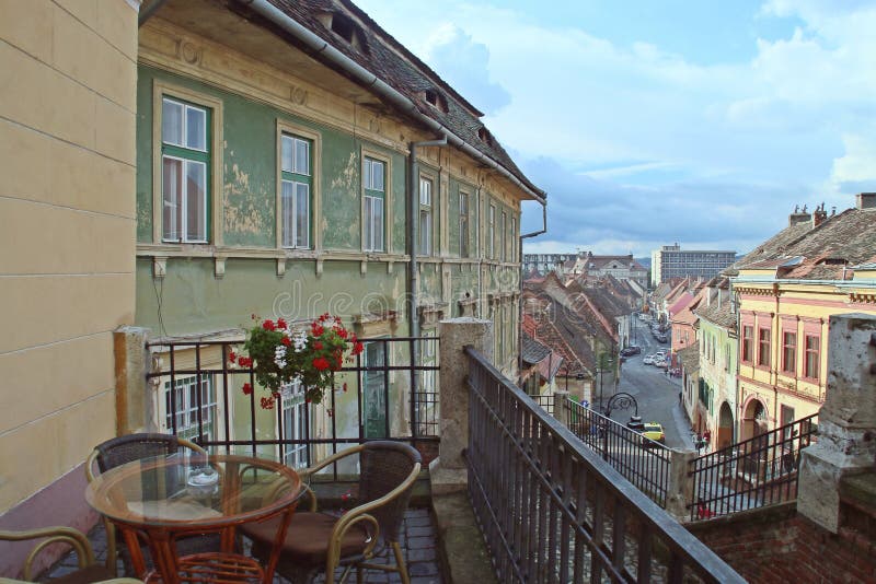 The Bridge of Lies and Casa Artelor in Sibiu Hermannstadt, Transylvania,  Romania Stock Photo - Image of cityscape, bridge: 183384176