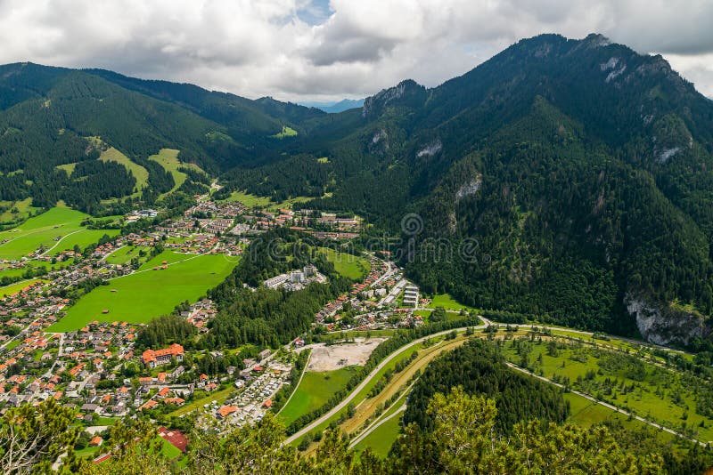 What a beautiful view of Oberammergau. What a beautiful view of Oberammergau