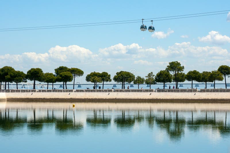 View on Tagus river in Lisbon, Portugal