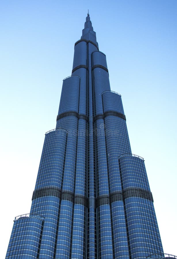 View of a Tallest Building in the World. Burj Khalifa Editorial