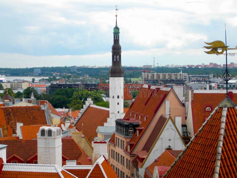 View of Tallinn from the observation deck stock photo View of Tallinn from the observation deck stock photo