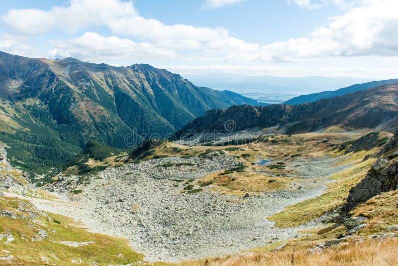 Pohled na Tatry na Slovensku