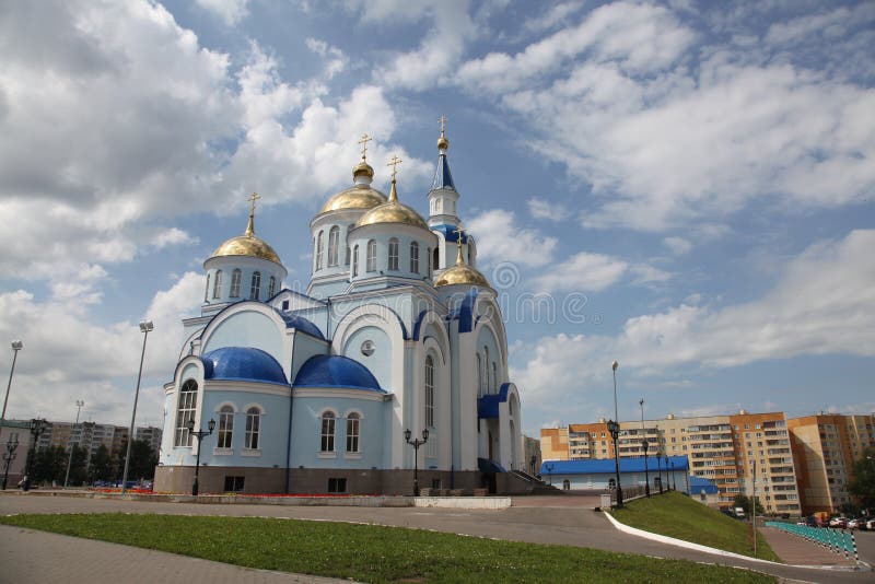 View at Temple of Kazan icon of the mother of god in Saransk, Repulic Mordovia
