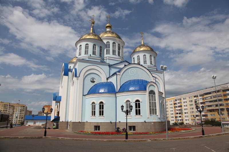 View at Temple of Kazan icon of the mother of god in Saransk, Repulic Mordovia