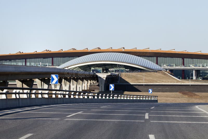 View on terminal 3, Beijing Capital International Aiport. royalty free stock photography View on terminal 3, Beijing Capital International Aiport. royalty free stock photography