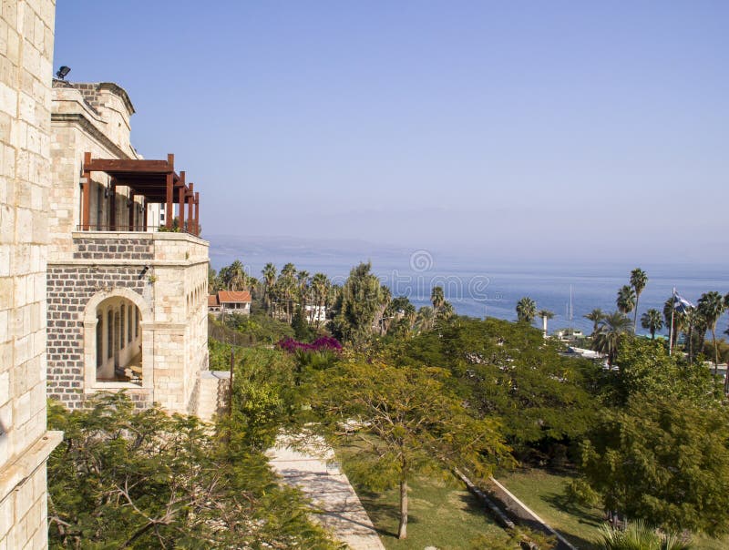 View from the Tiberius to Sea Of Galillee .Israel royalty free stock photos View from the Tiberius to Sea Of Galillee .Israel royalty free stock photos