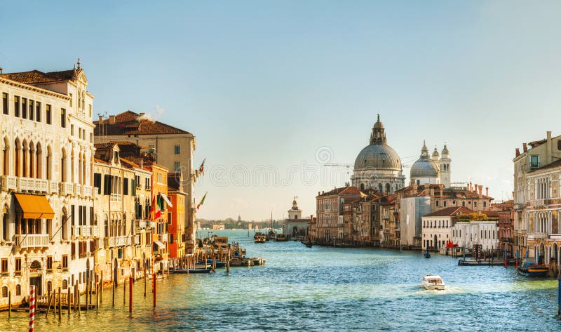 View to Basilica Di Santa Maria della Salute in Venice