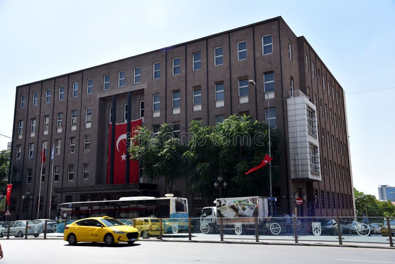 A view to the Building of The Central Bank of Republic of Turkey