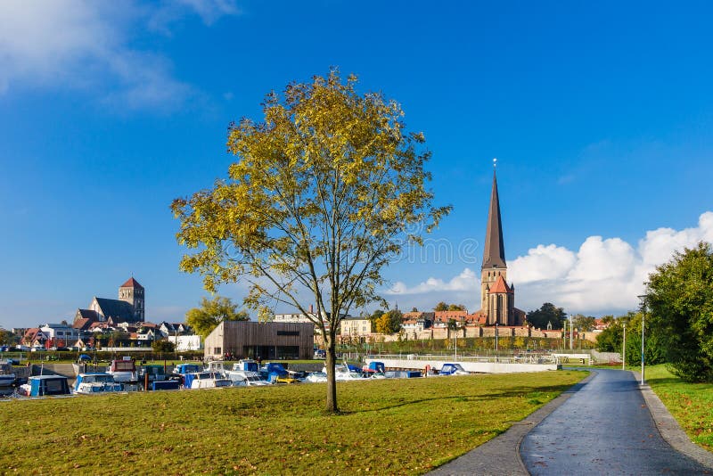 View to a church in Rostock