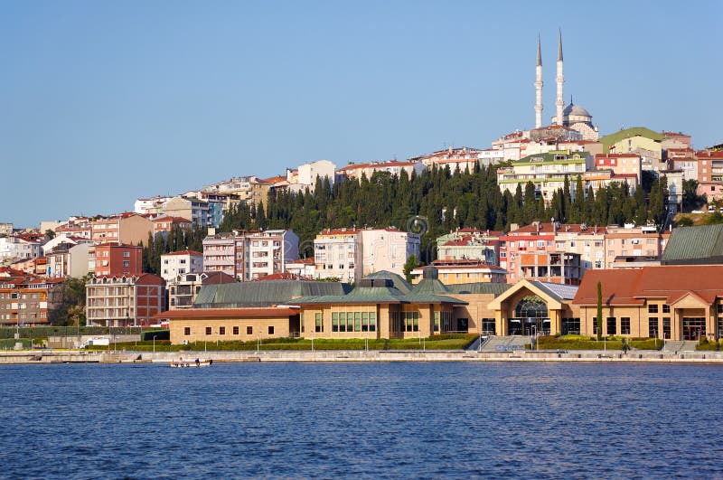 The view to the eastern bank of Golden Horn, Istanbul stock photography The view to the eastern bank of Golden Horn, Istanbul stock photography
