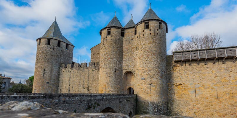 View To the Entrance with the Bridge and Tower from the Historical ...