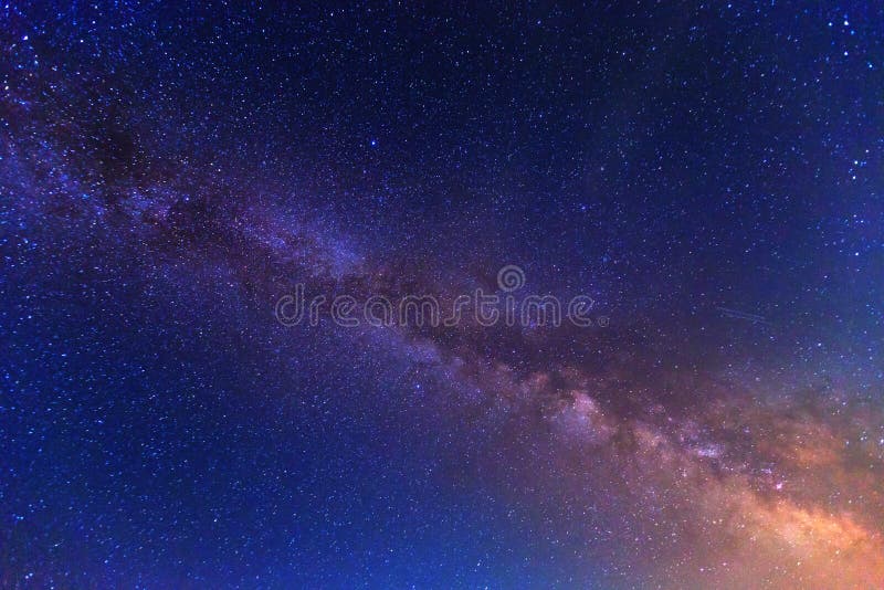 View to Milky Way Galaxy royalty free stock photos
