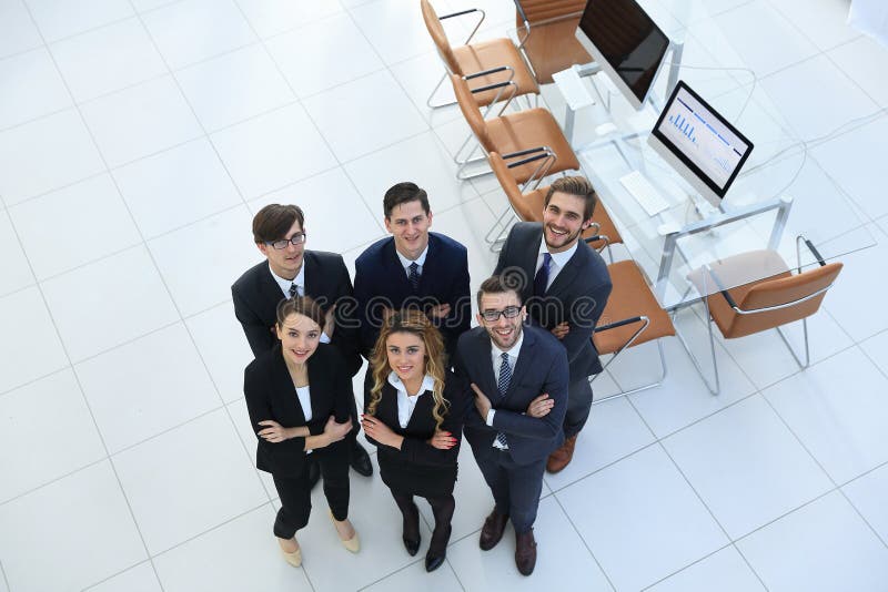 View from the top .friendly business team stock photos View from the top .friendly business team stock photos