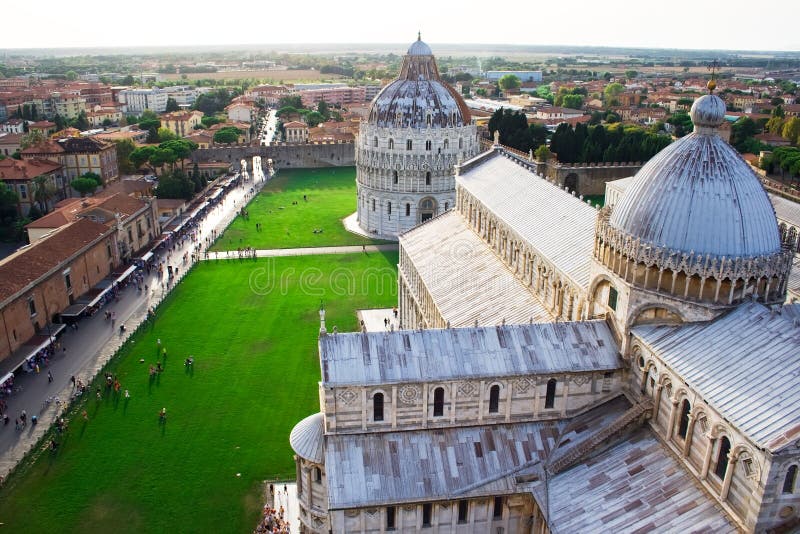 View from the top of Pisa tower