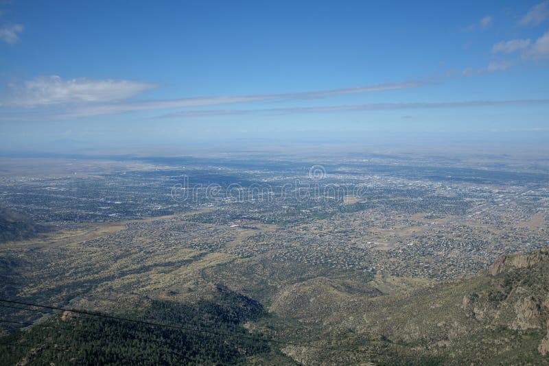 View from the top of Sandia Mountains, Albuquerque royalty free stock photo View from the top of Sandia Mountains, Albuquerque royalty free stock photo