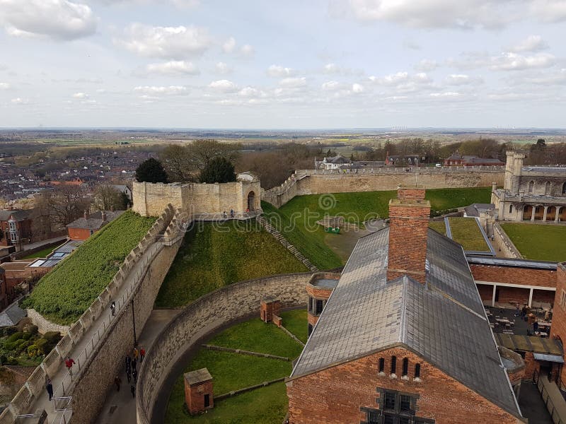 View from the top turret in Lincoln Castle