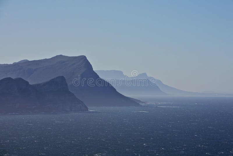 View towards Cape Point, South Africa