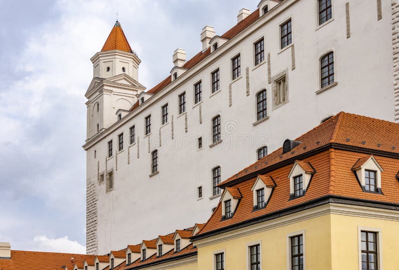 The tower of Bratislava Castle in Bratislava, Slovakia