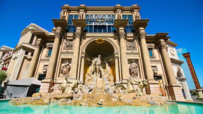 Las Vegas, Nevada, USA - Fountain of the Gods installation inside the  Caesars Palace casino Stock Photo - Alamy