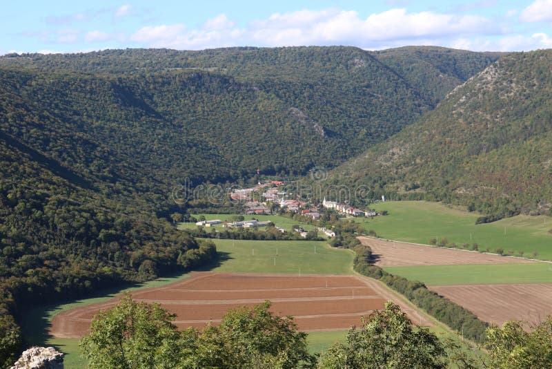 Pohled ze zámku Turna nad Bodvou, Slovensko