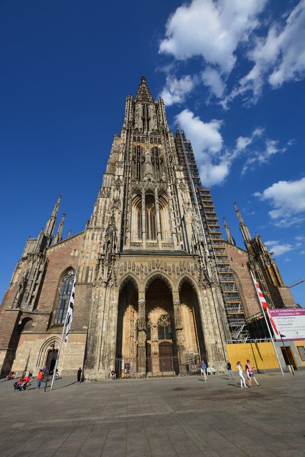 View of Ulm Cathedral in the historical town of ULM, Baden-WÃ¼rttemberg, Germany. View of Ulm Cathedral in the historical town of ULM, Baden-WÃ¼rttemberg, Germany