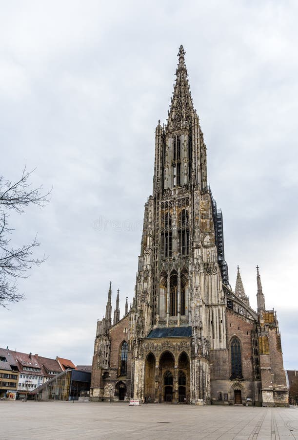 View of Ulm Minster, Germany, Baden-Wurttemberg. View of Ulm Minster, Germany, Baden-Wurttemberg