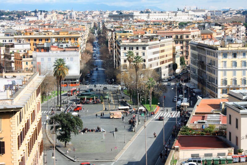 View from Vatican City, Rome, Italy, Beautiful Vibrant image Pan royalty free stock photos View from Vatican City, Rome, Italy, Beautiful Vibrant image Pan royalty free stock photos