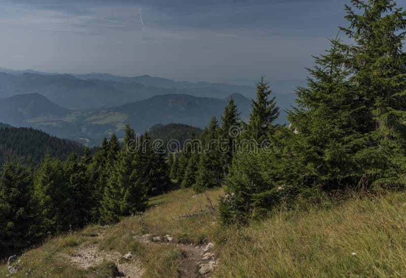 View in Velky Choc area in Slovakia mountains