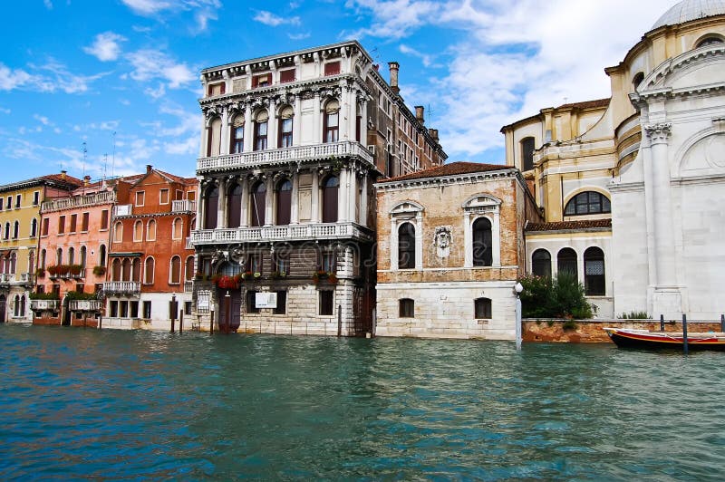 View of Venice s Grand Canal , Venice , Italy