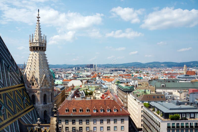 View of Vienna stock photo