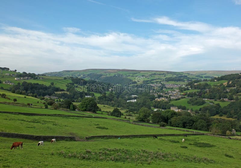 The Village of Cragg Vale in Calderdale West Yorkshire Showing the