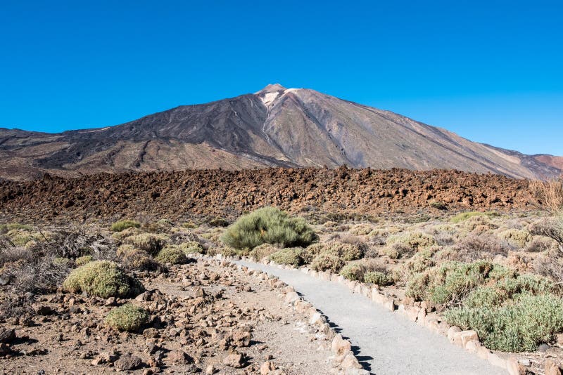 Volcano Mount Teide, in Teide National Park, in Tenerife, the Highest