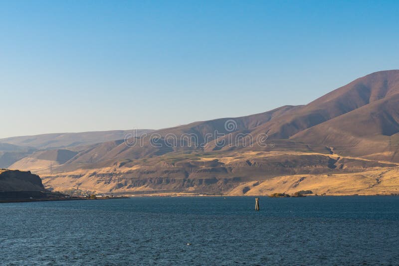 View of the Washington State Side of the Columbia River that Borders