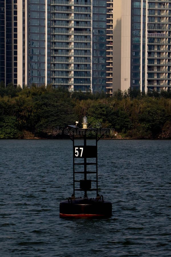 View of Wayfinding Signs for Directions on the River Stock Image Image of direction, floating