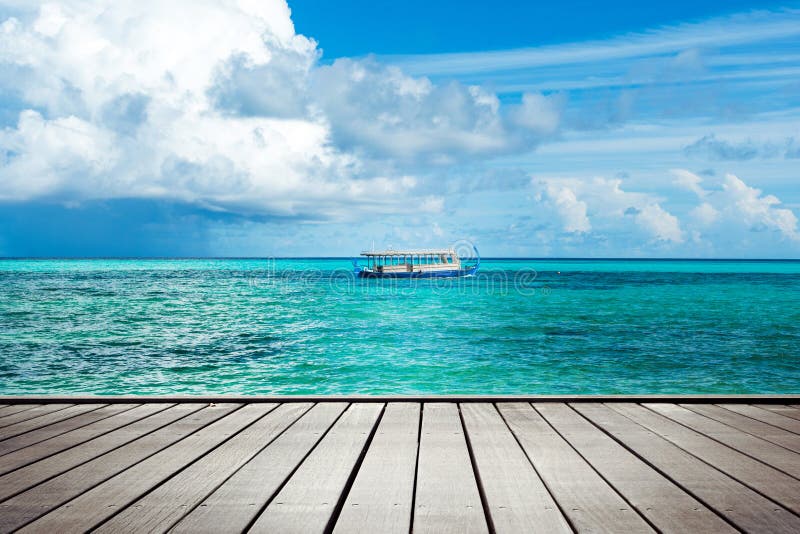 View from wooden pier royalty free stock photo View from wooden pier royalty free stock photo