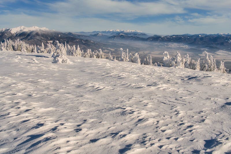 View from Zazriva peak on Mala Fatra mountains near Martinske Hole