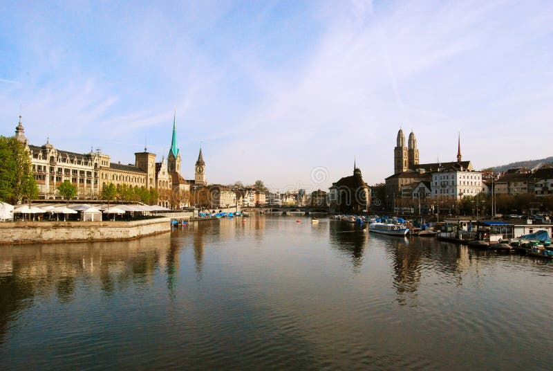 View of Zurich town center